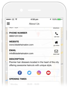 Let users know all about your business